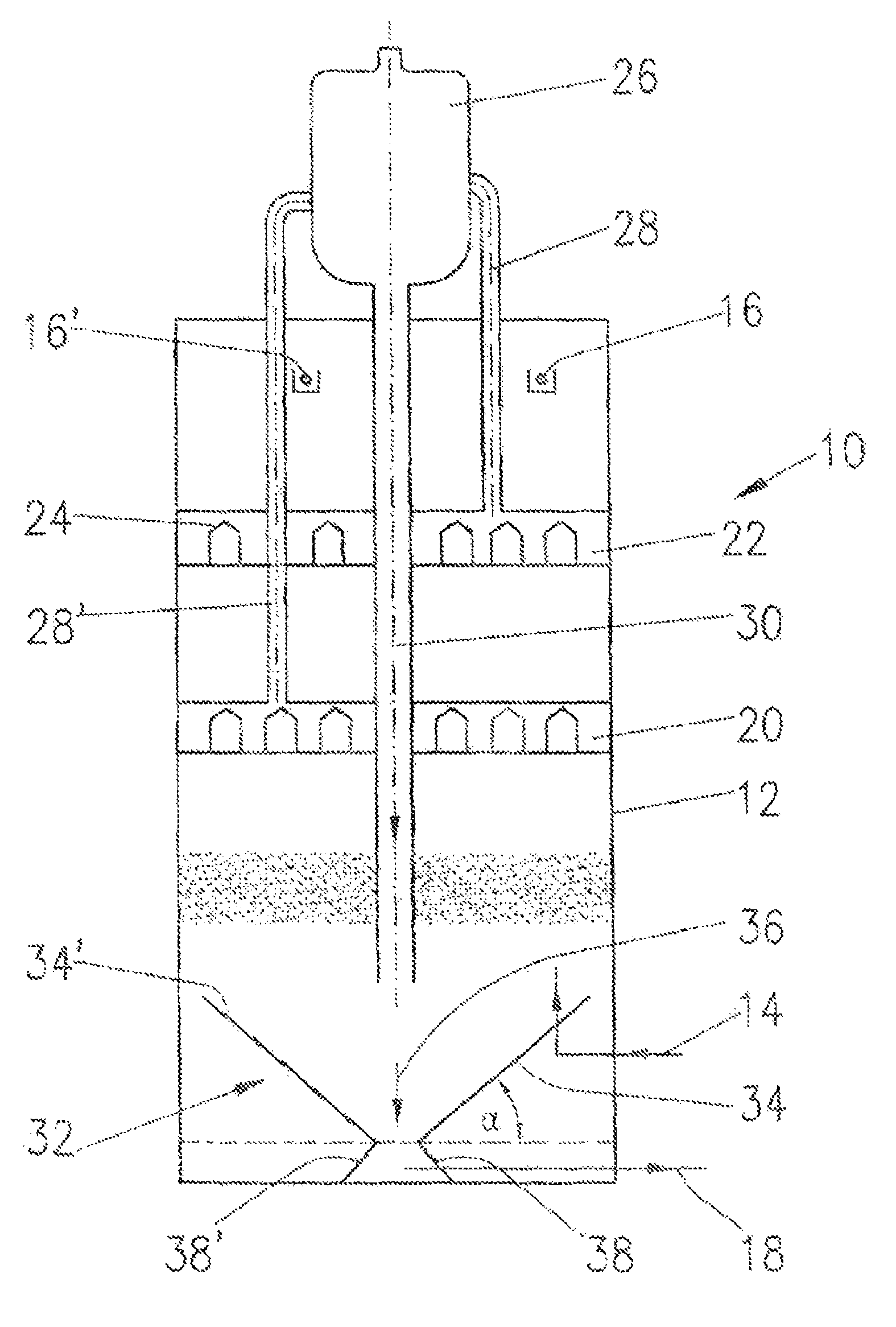 Sludge extraction system for biological waste water reactors