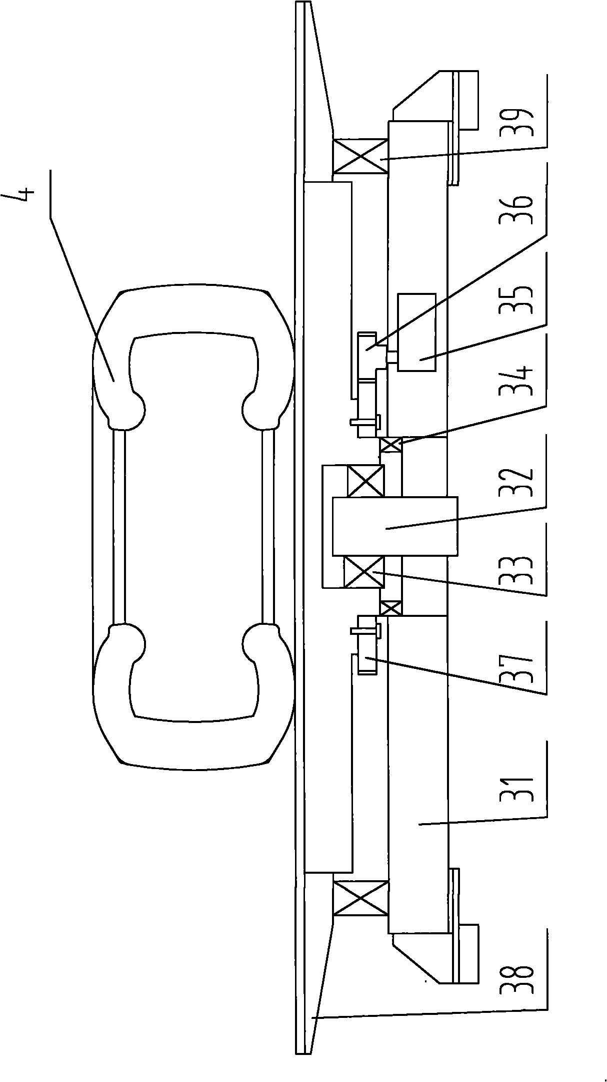 Laser speckle detection device and method for tire of engineering machine
