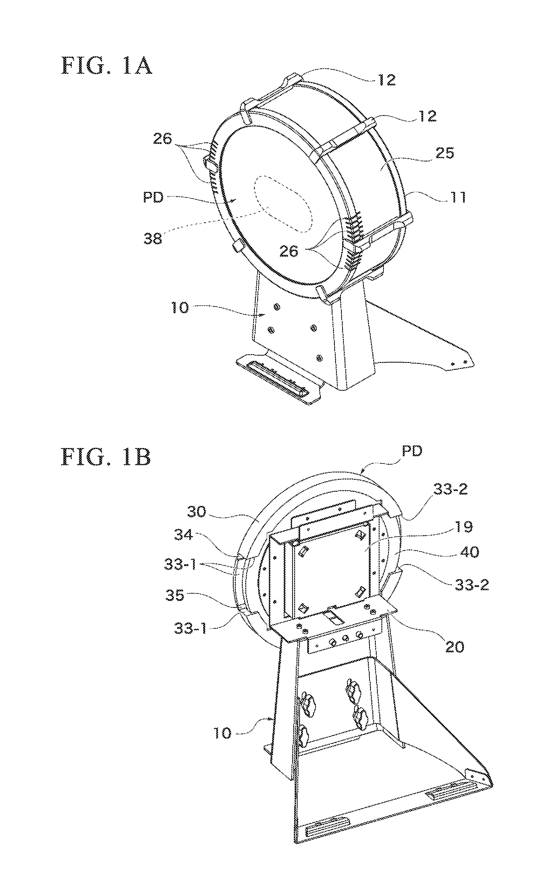 Electronic percussion instrument