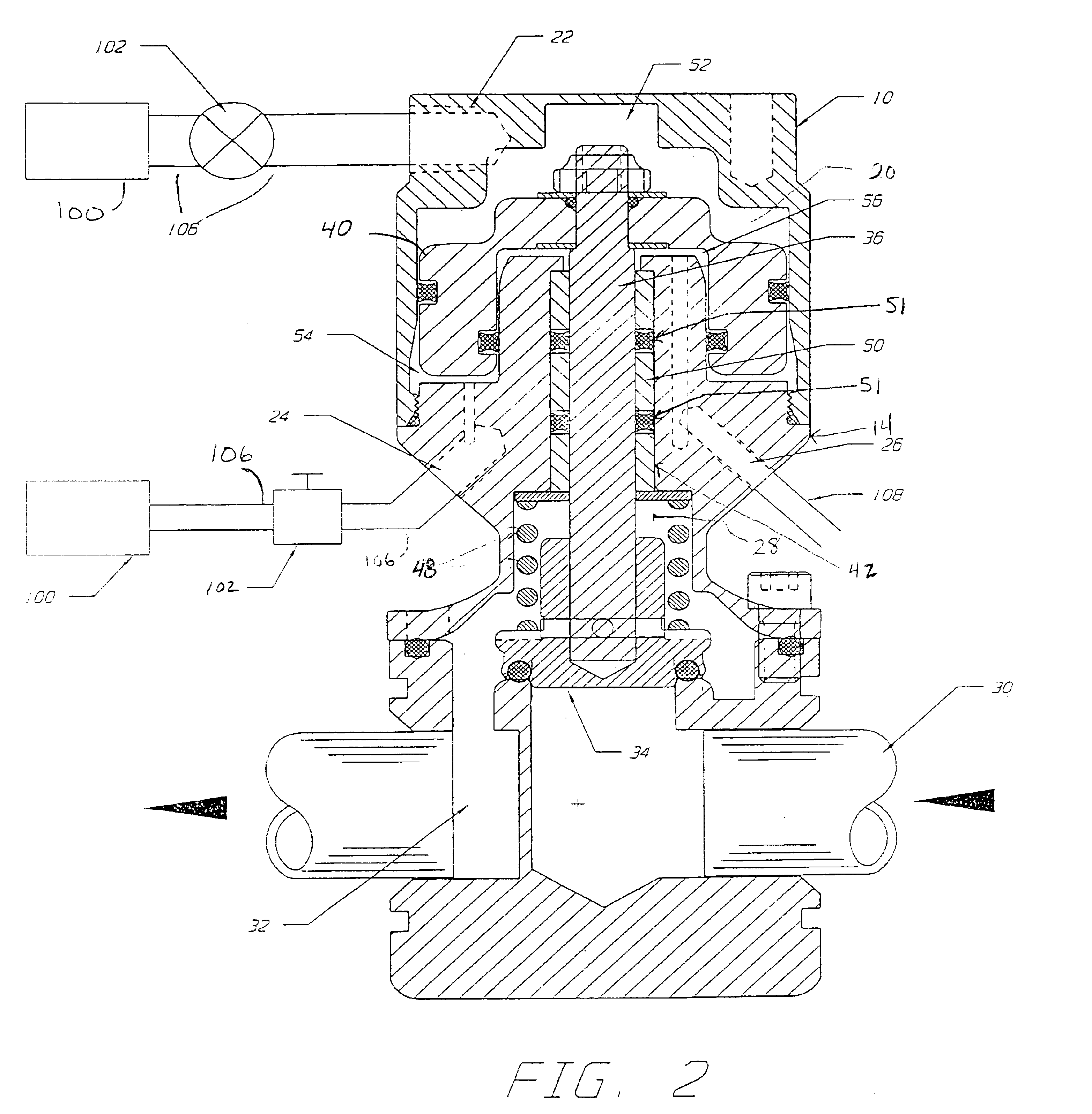 Flow control valve that may be used for mold temperature control systems