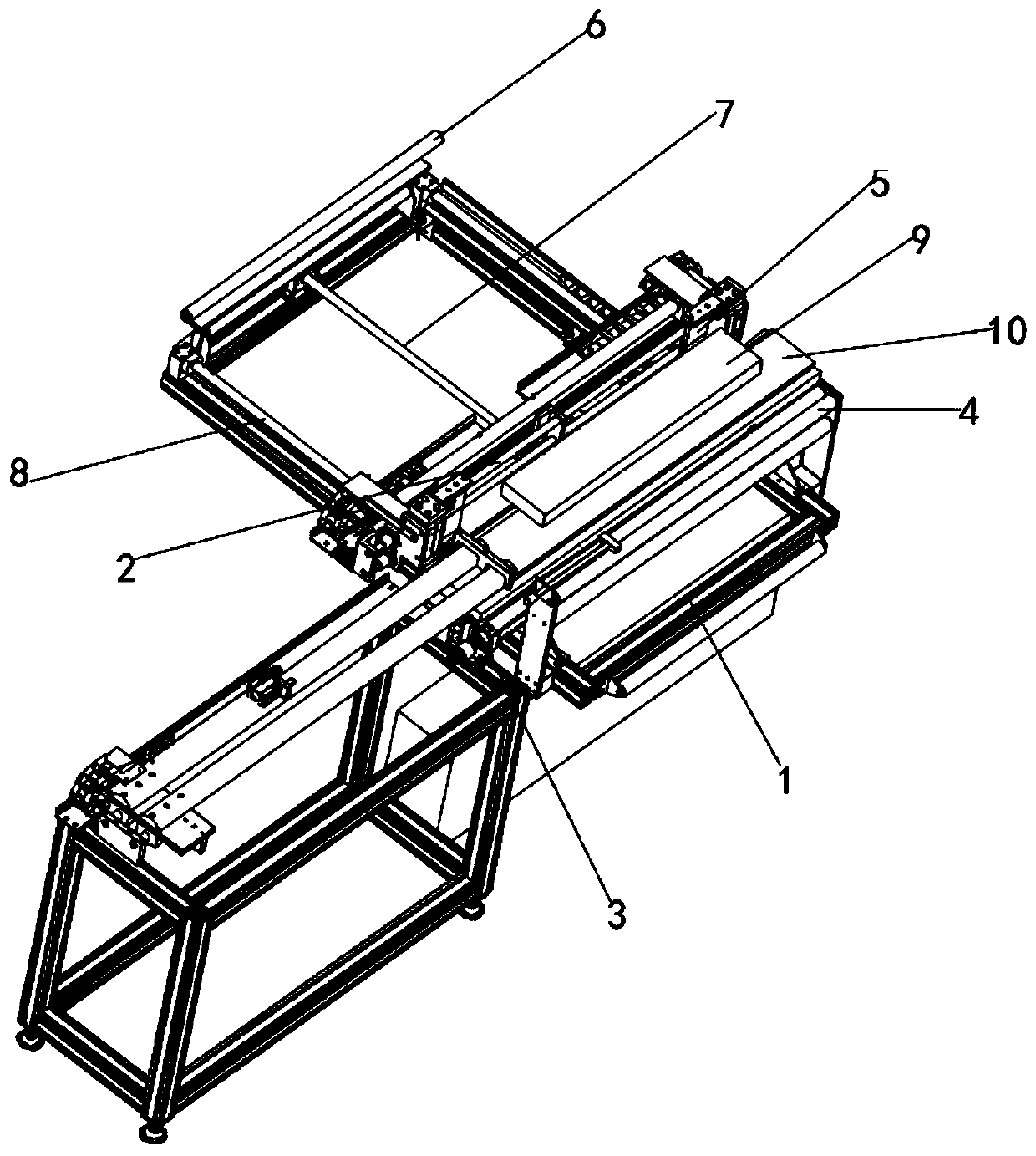 Automatic welding machine with belt baffle plate