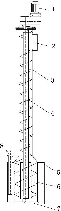 Grating screw squeezing and separating machine