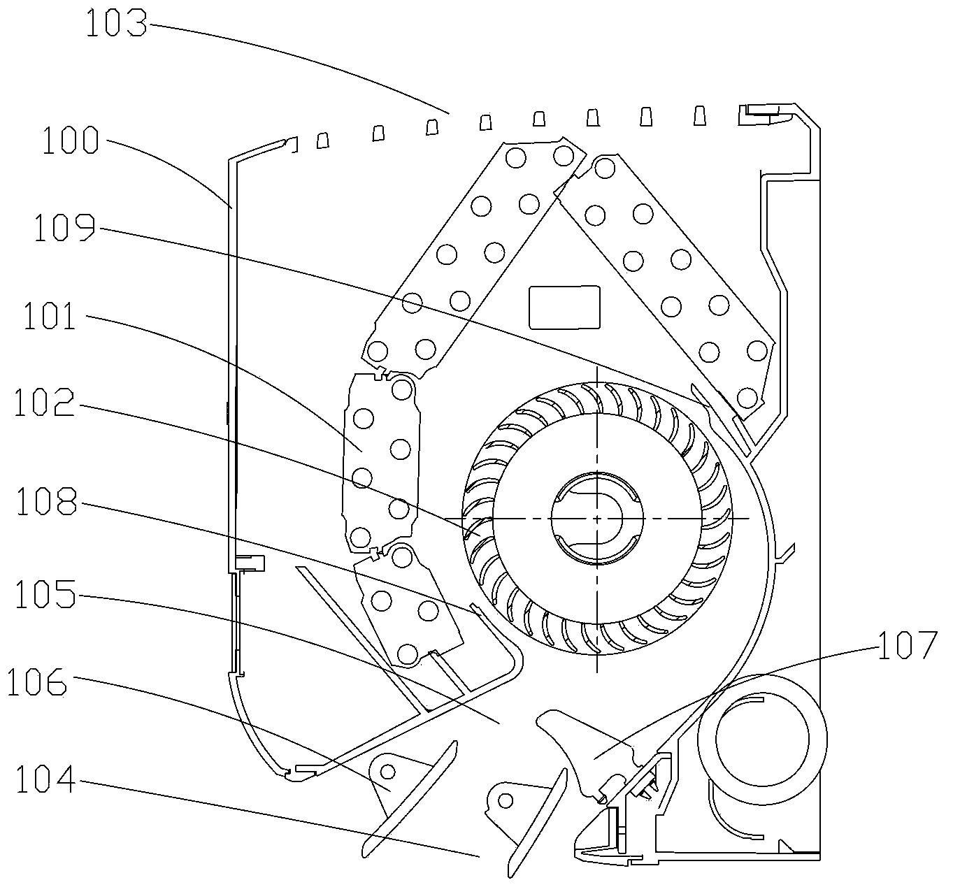 Indoor unit of air conditioner and independent air supply component for air conditioner thereof