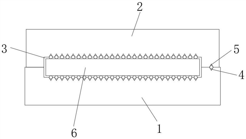 Cutting method for upper and lower grooving of 2DV groove cover plate