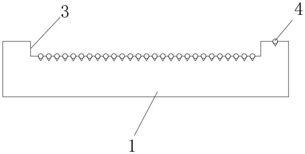 Cutting method for upper and lower grooving of 2DV groove cover plate