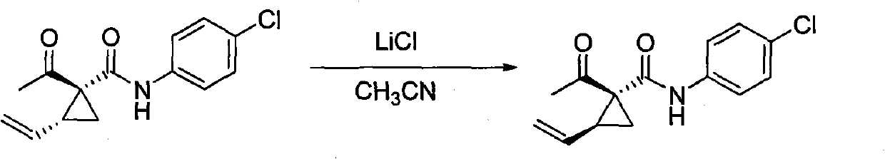 Method for converting trans-vinylcyclopropane to cis-vinylcyclopropane