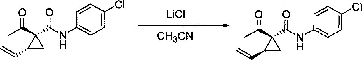 Method for converting trans-vinylcyclopropane to cis-vinylcyclopropane