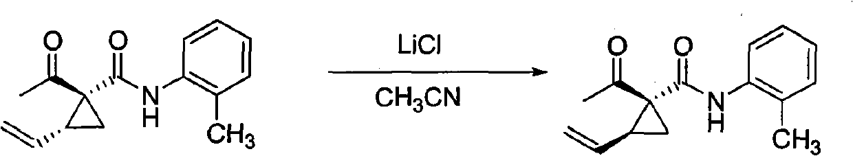 Method for converting trans-vinylcyclopropane to cis-vinylcyclopropane