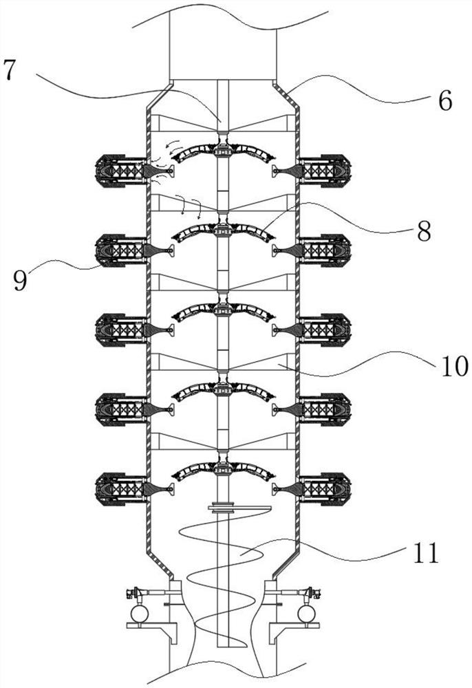 A partial pressure combined production device and method for deep coalbed methane and shallow low-pressure tight gas