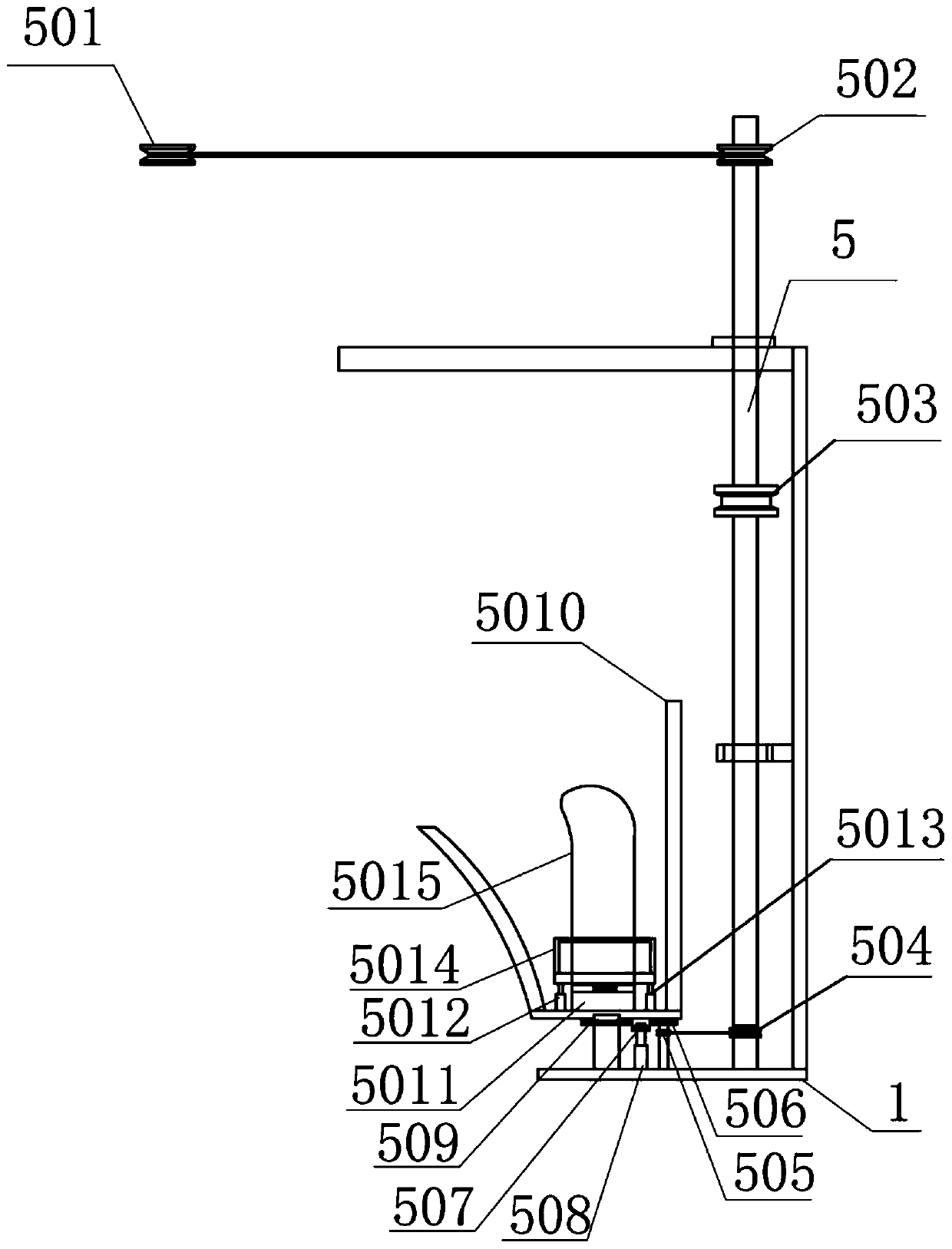 Inclined-type extrusion internal-formation device for plastic corrugated pipe