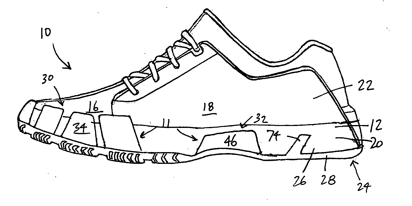 Article of footwear with sole plate