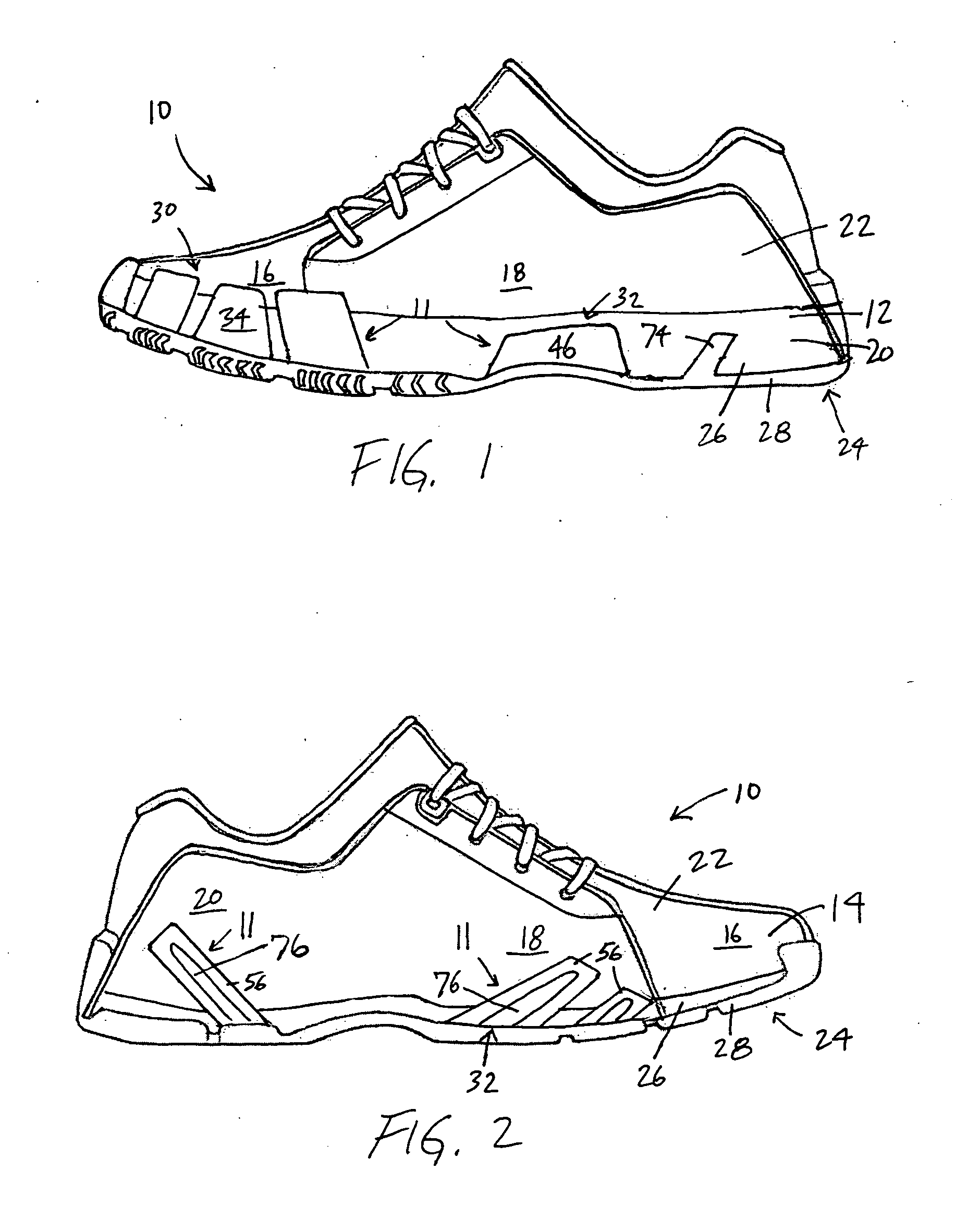 Article of footwear with sole plate