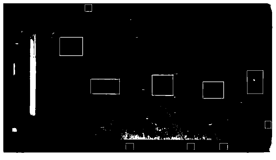 Mobile phone clapboard sand detection method based on line scanning local peak analysis