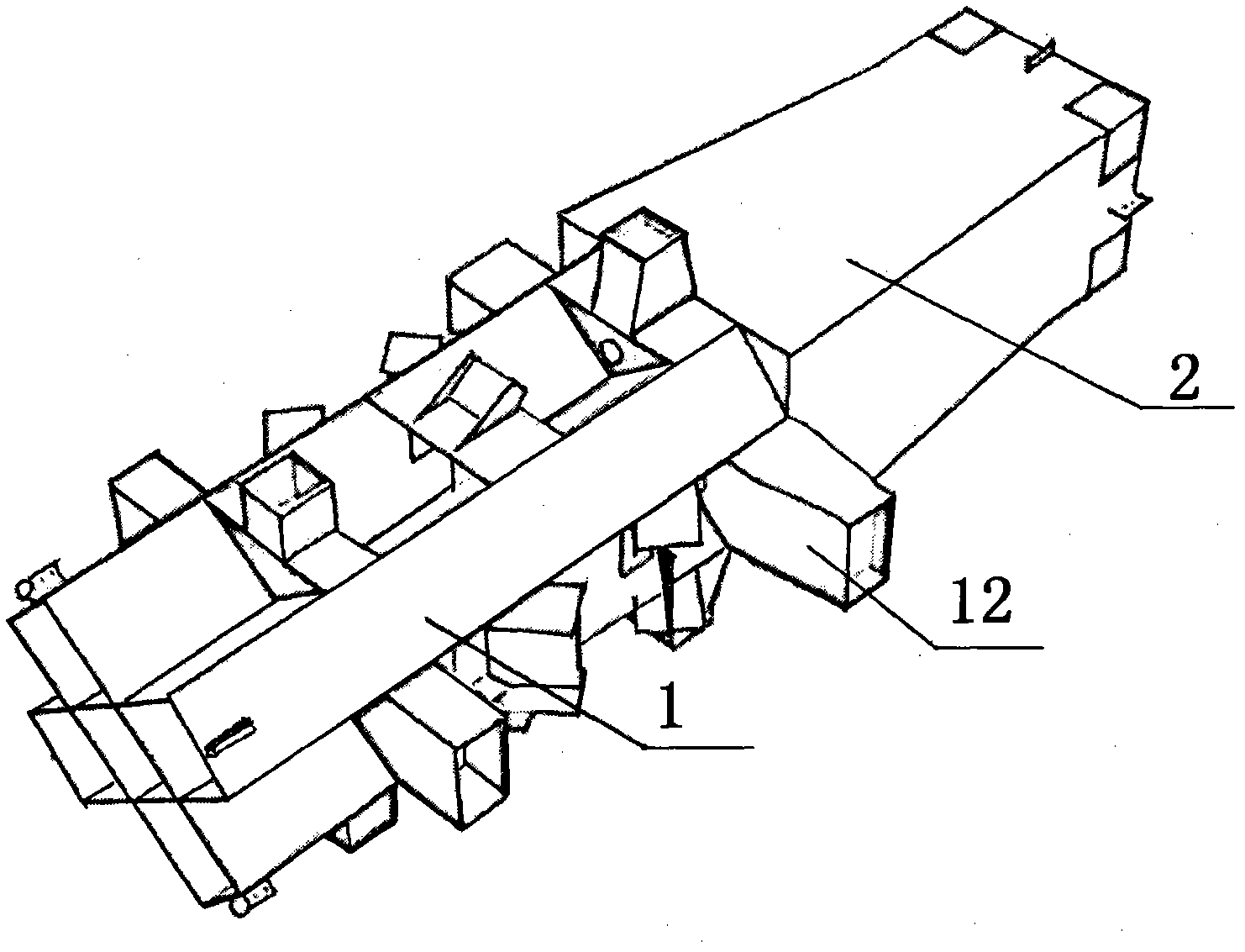 Combined steel column and manufacturing method thereof