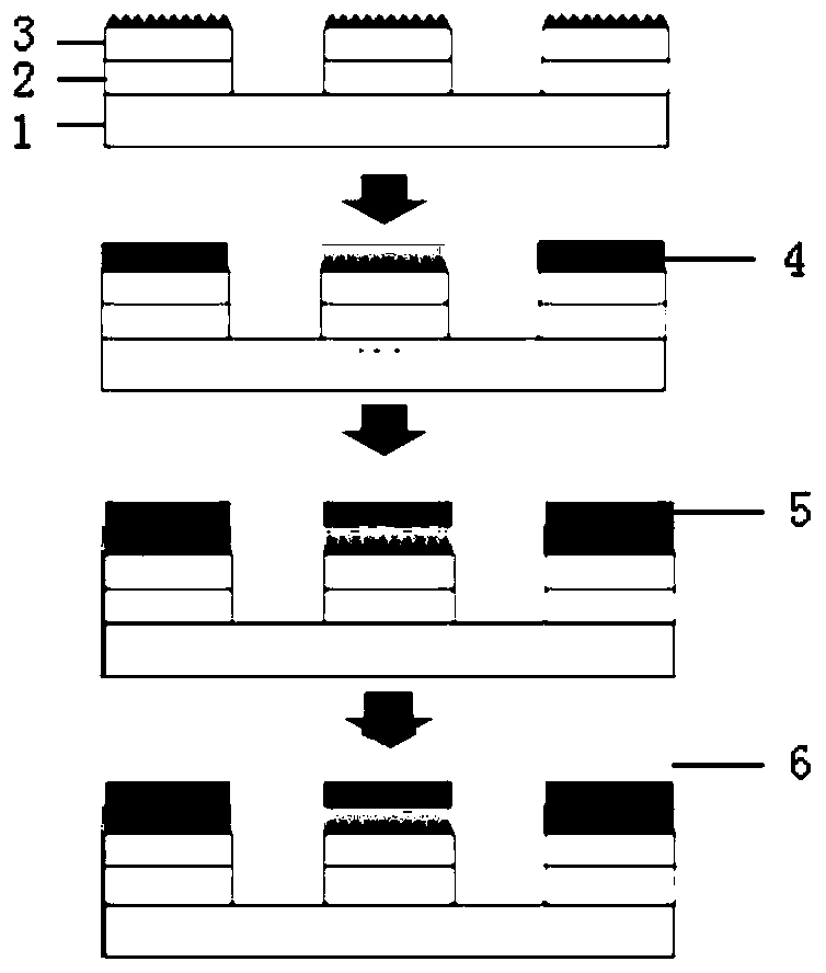 Thin-film LED substrate for printing, printed thin-film LED device, and preparation method thereof