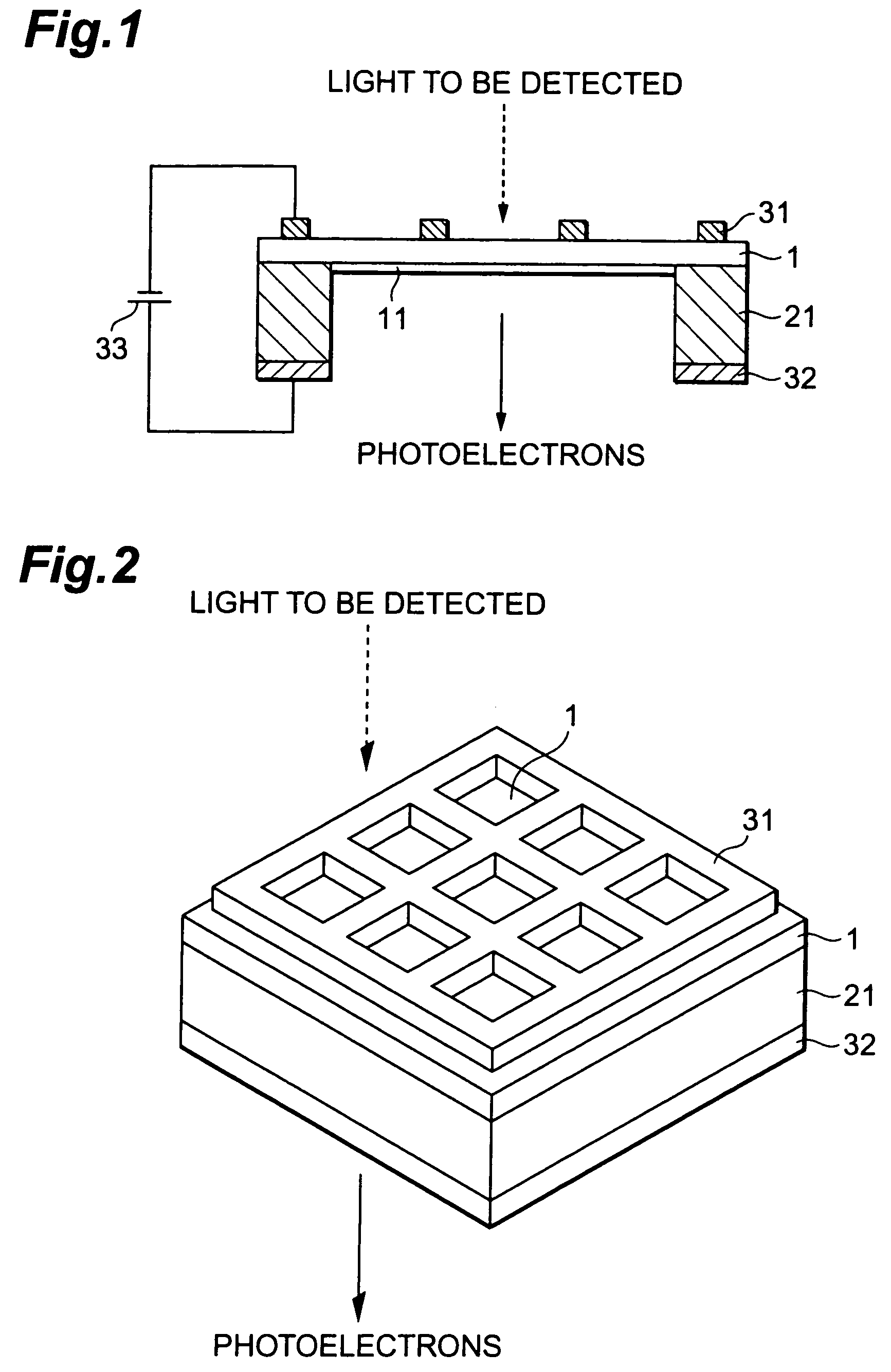 Transmission type photocathode including light absorption layer and voltage applying arrangement and electron tube