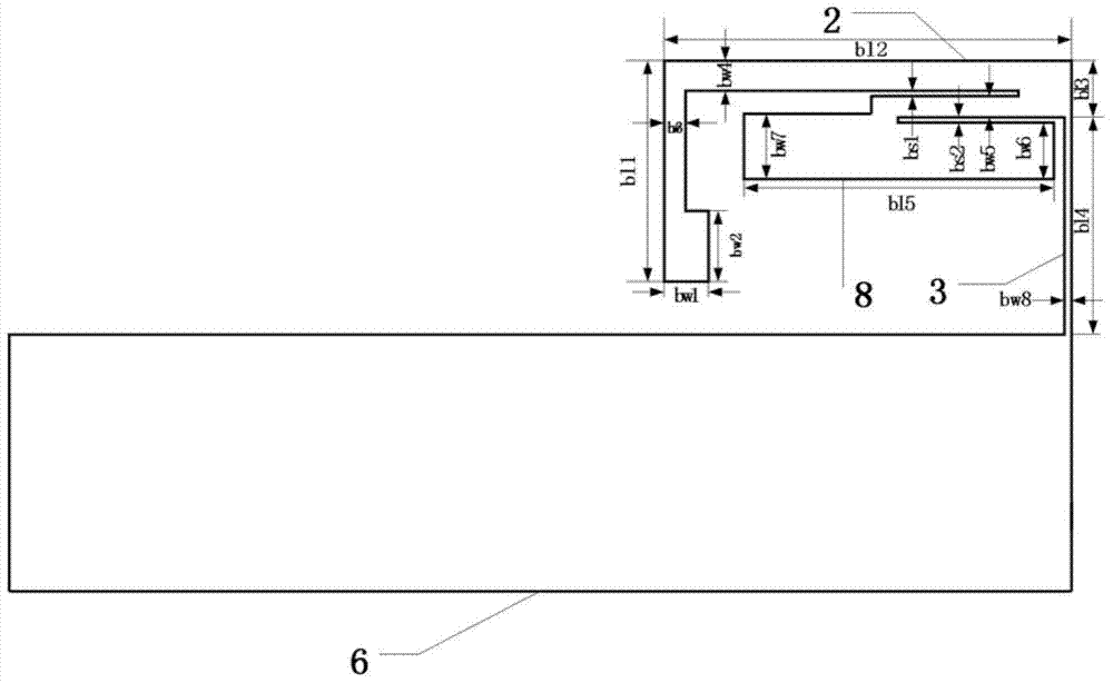 Seven-frequency-band covering small mobile communication device antenna