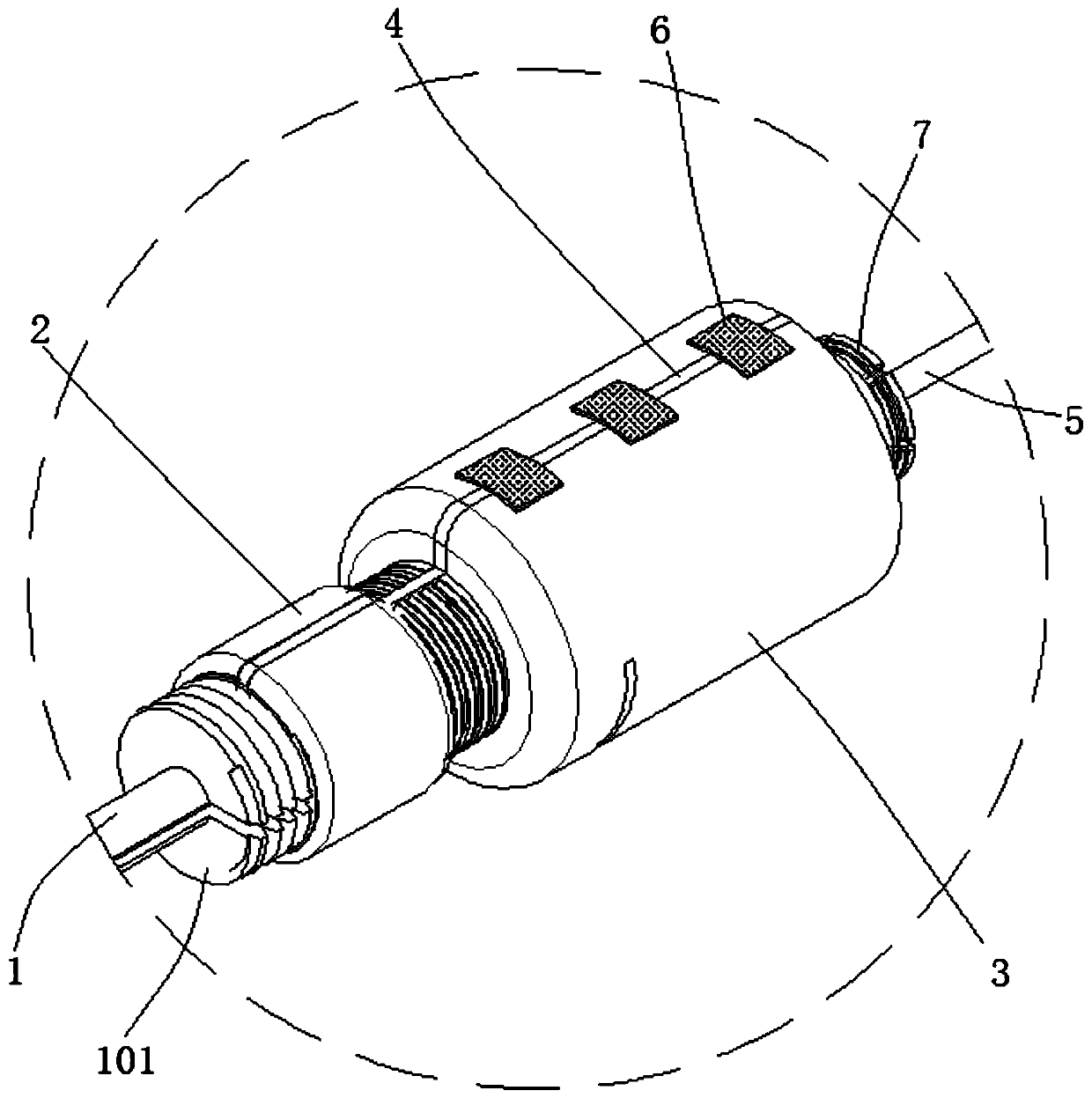 Improved type lung node puncturing positioning needle external member