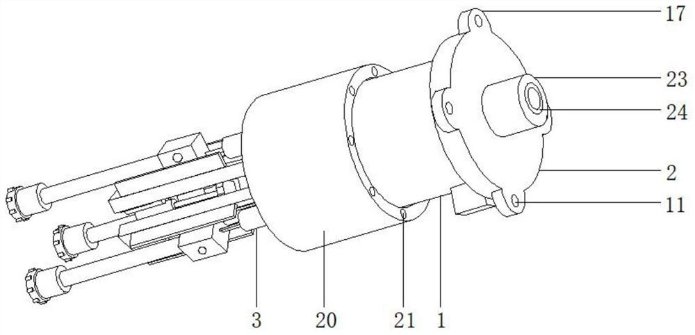 A gas pressure stabilizing device for an electric furnace used in the production of quartz drawn tubes