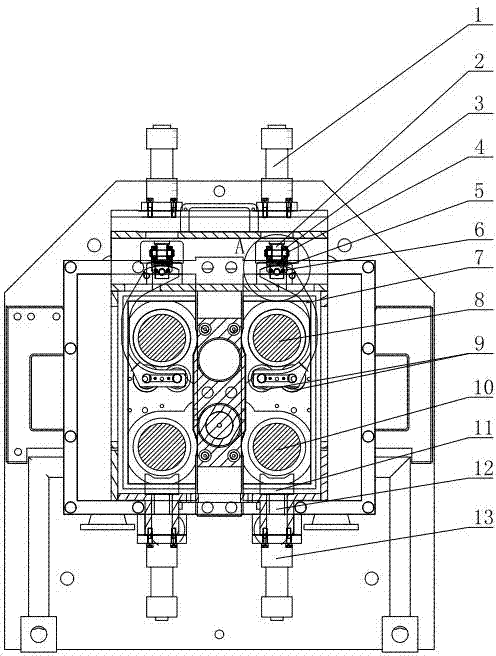 Transmission shaft balancing device of rolling machine