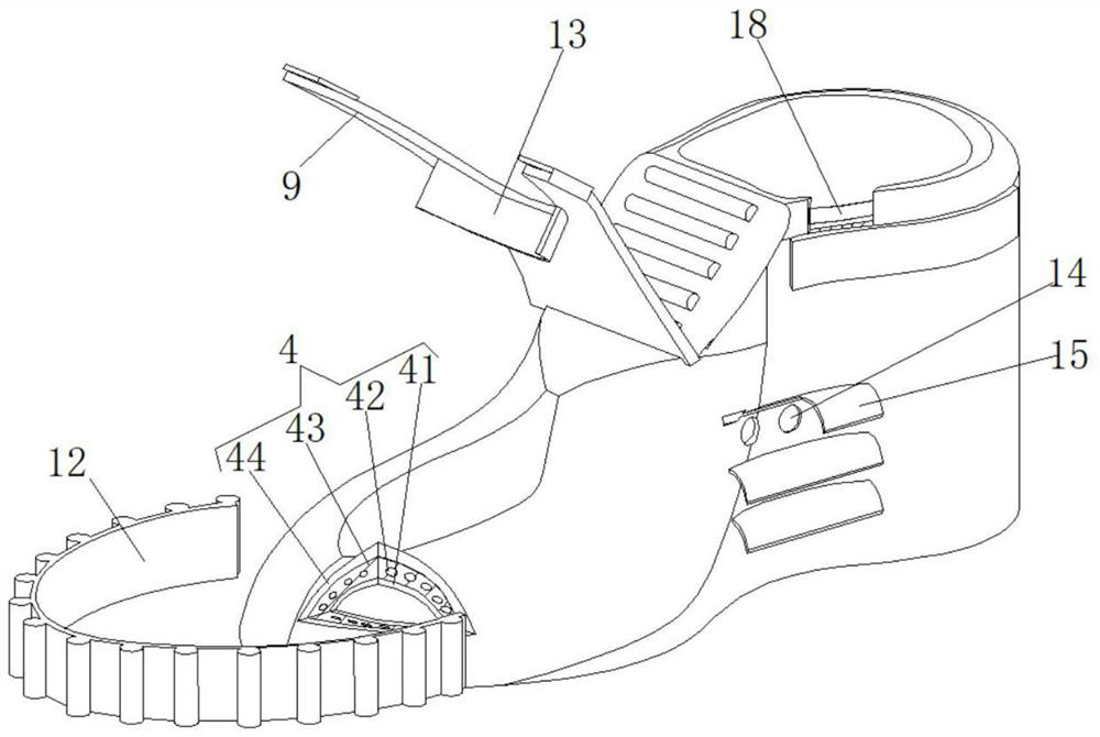 Special safety shoe for machining workshop