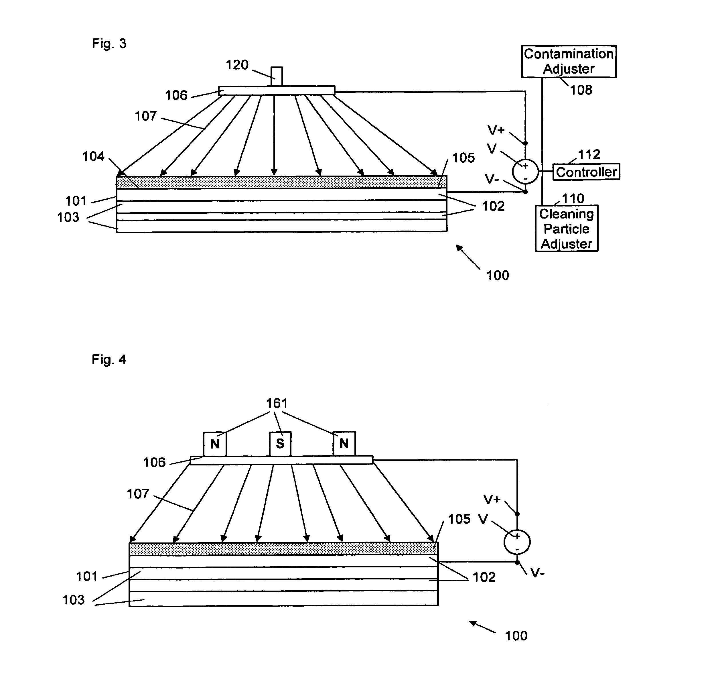 Method for cleaning a surface of a component of a lithographic projection apparatus, lithographic projection apparatus, device manufacturing method and cleaning system