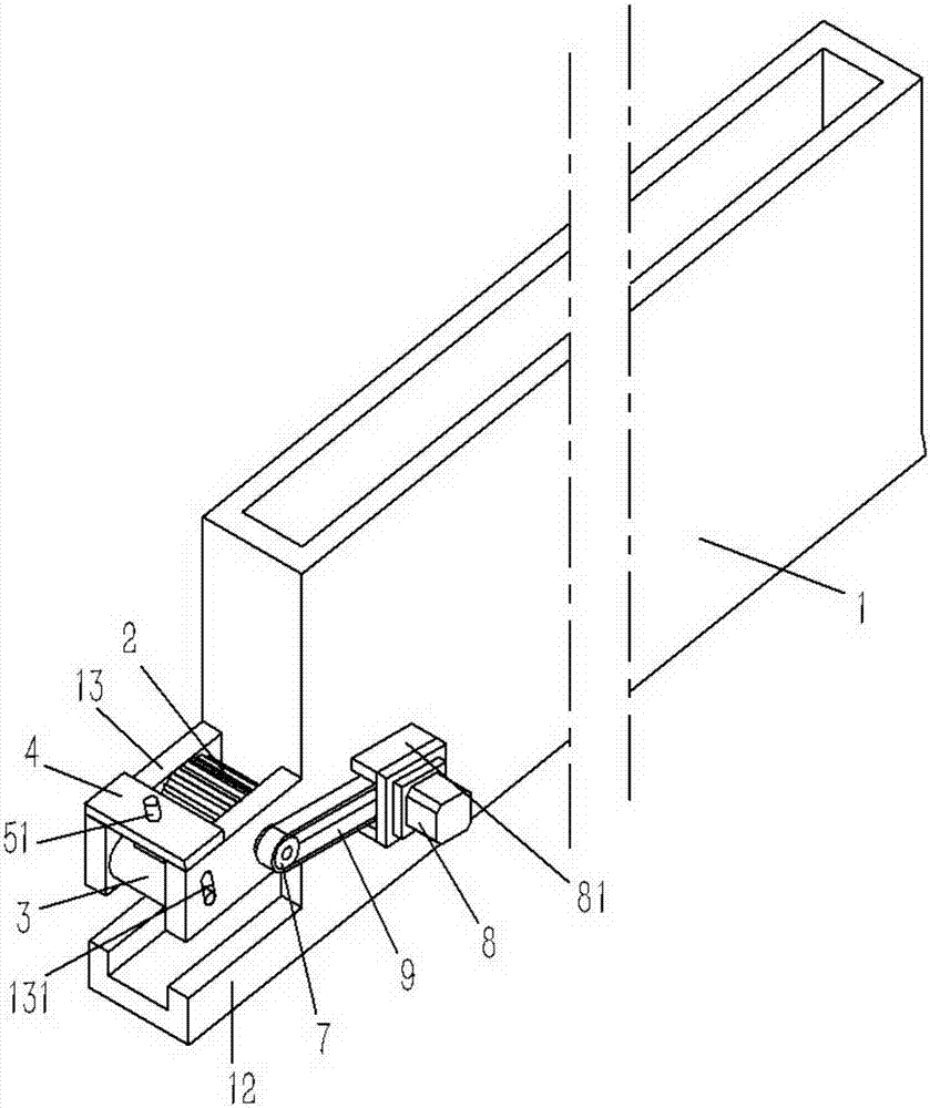 An automatic wire feeding device on a mechanical welding arm