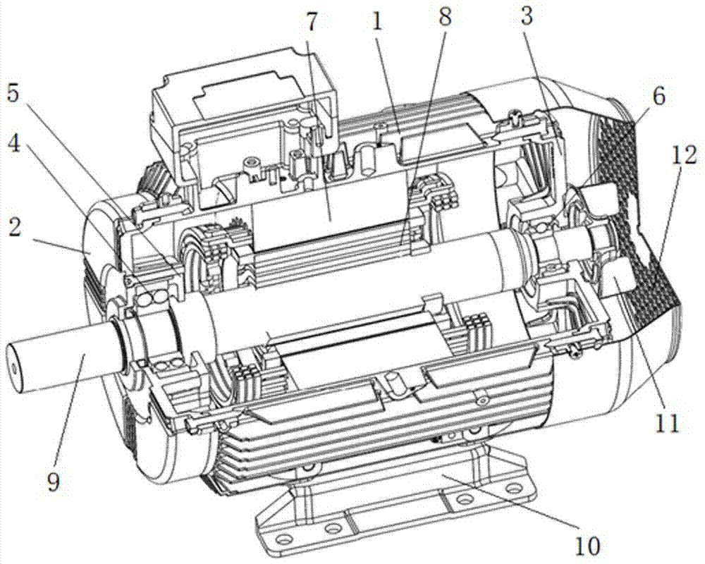 Permanent magnet auxiliary synchronous reluctance motor employing asymmetric rotor sheets