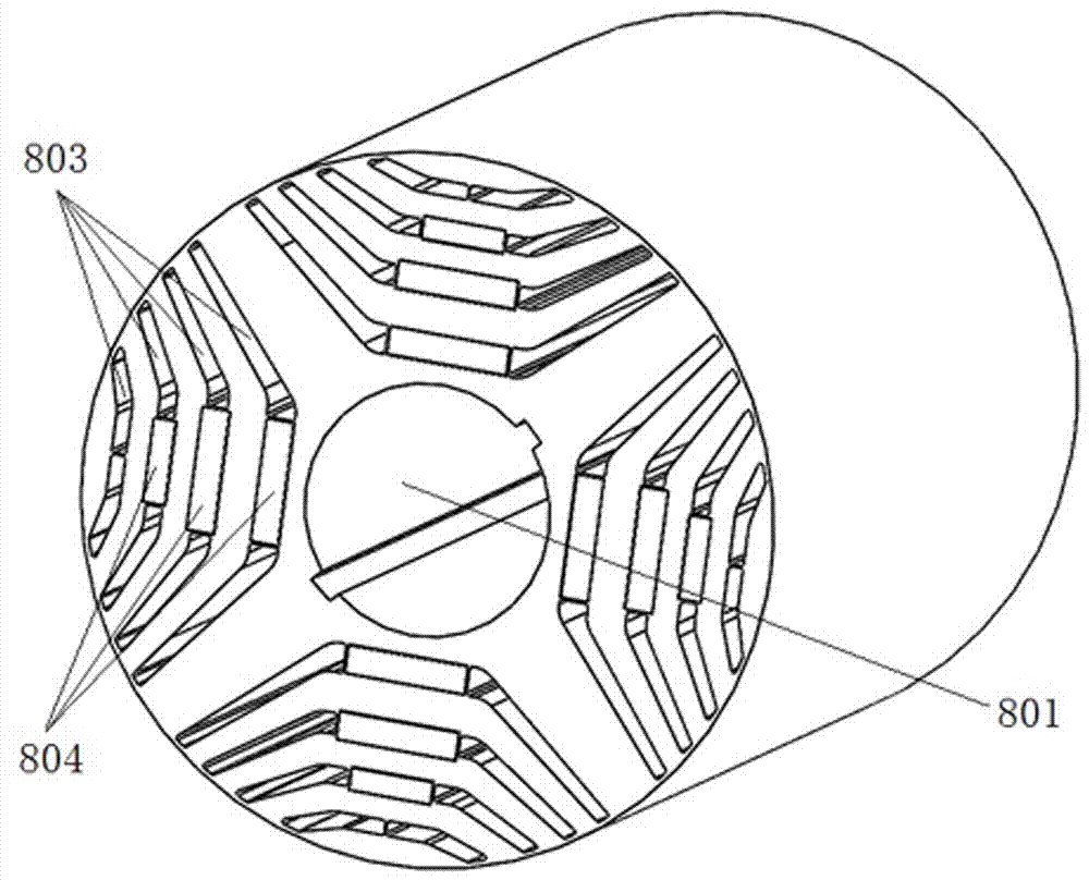 Permanent magnet auxiliary synchronous reluctance motor employing asymmetric rotor sheets