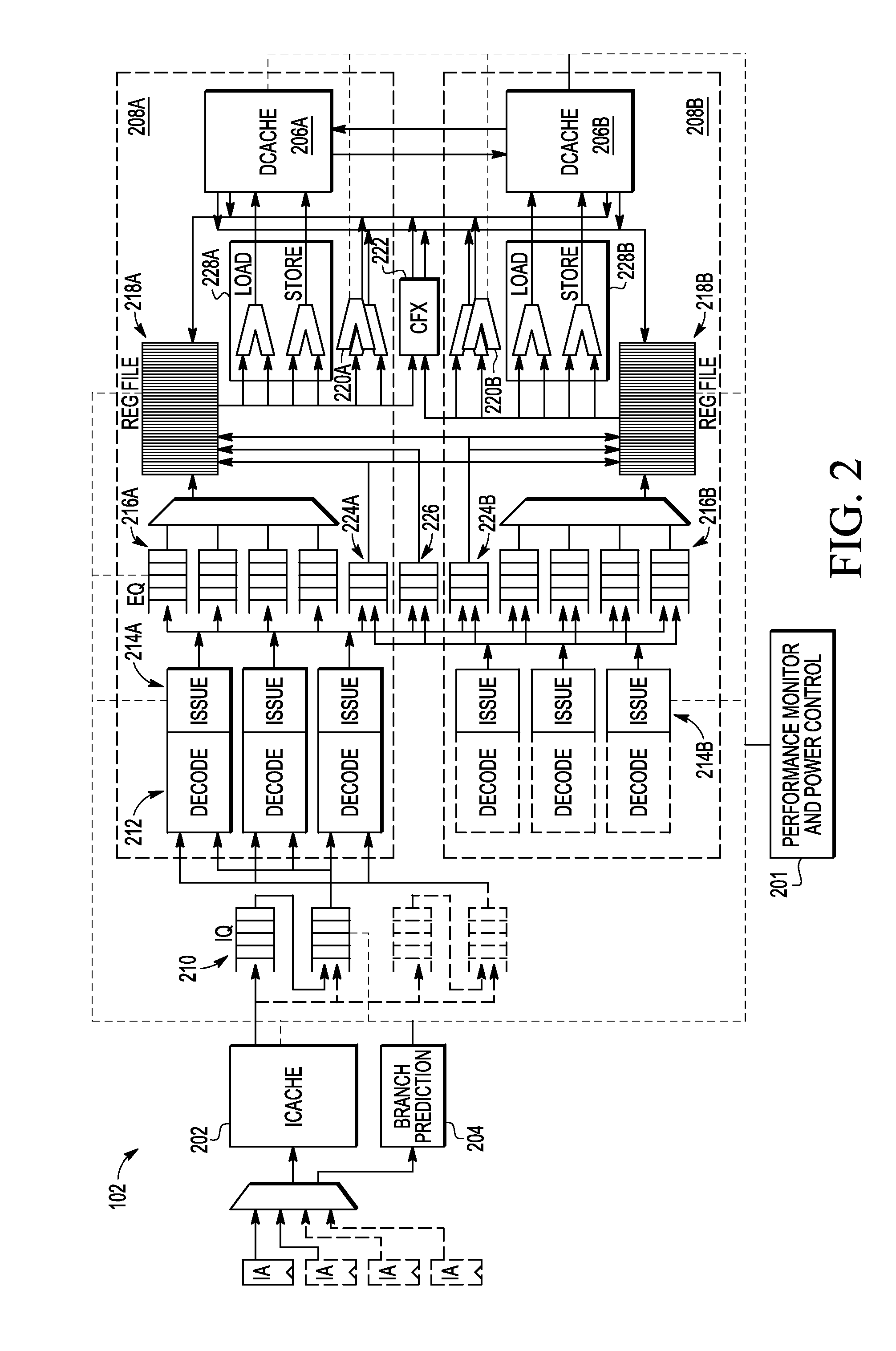 Techniques for reducing processor power consumption through dynamic processor resource allocation