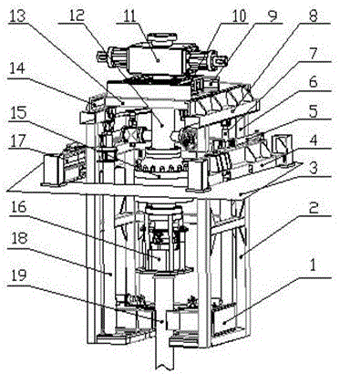 Blowout rescue device and method for clustered well head of marine drilling platform