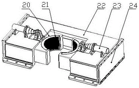 Blowout rescue device and method for clustered well head of marine drilling platform