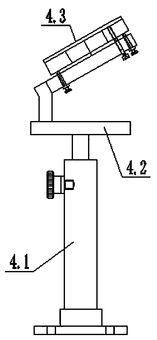 Indoor image type plumb aligner calibration device