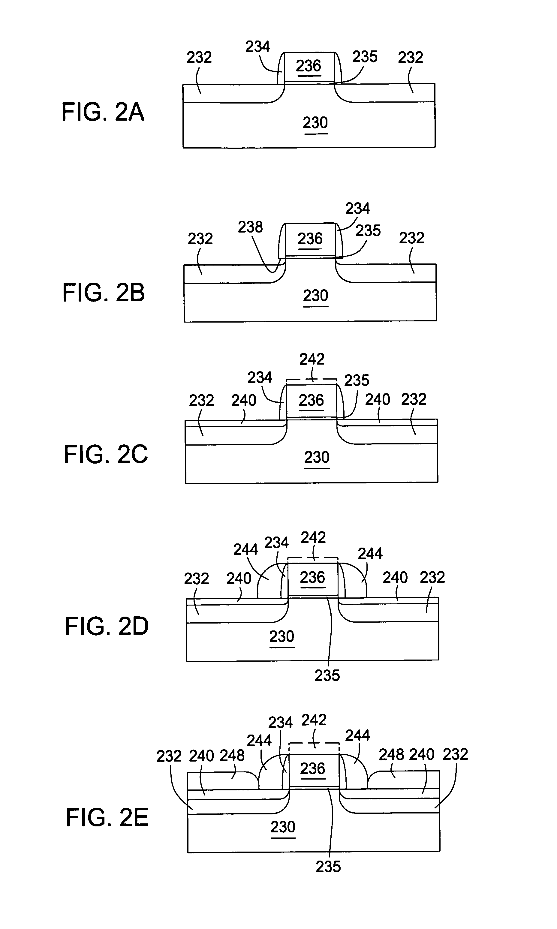 Selective epitaxy process with alternating gas supply
