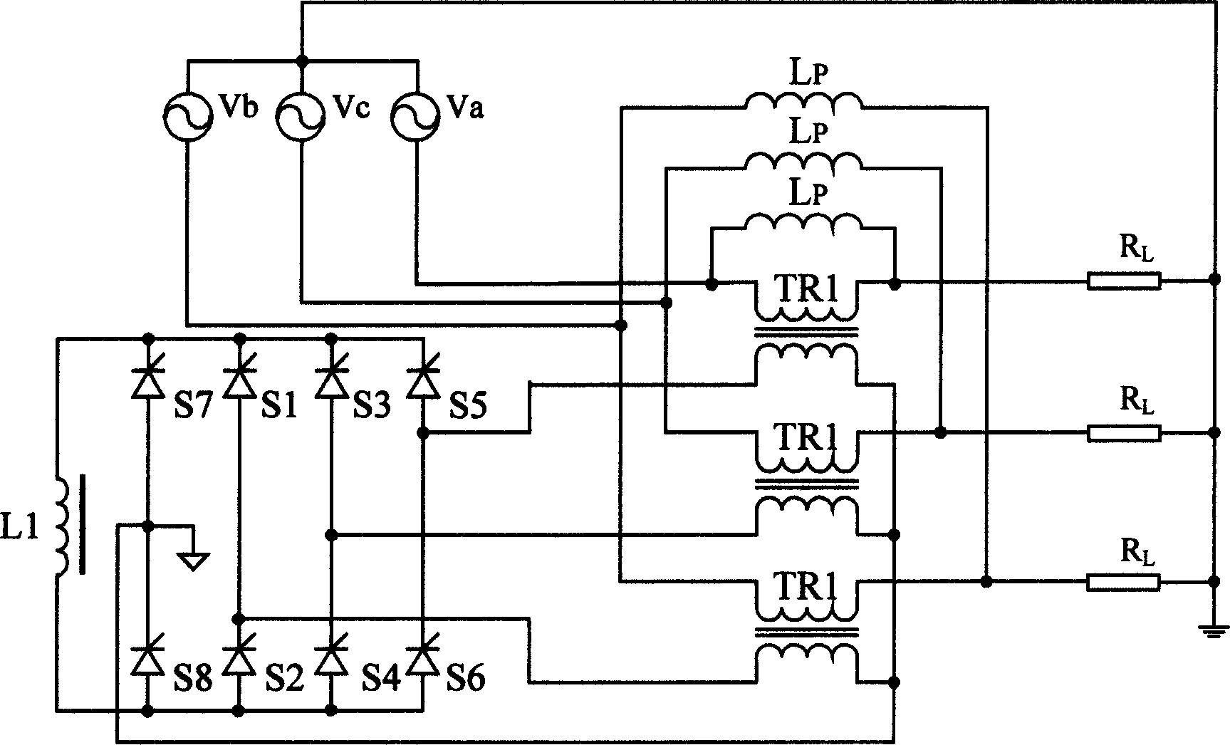 A power electronic type short-circuit fault current limiter