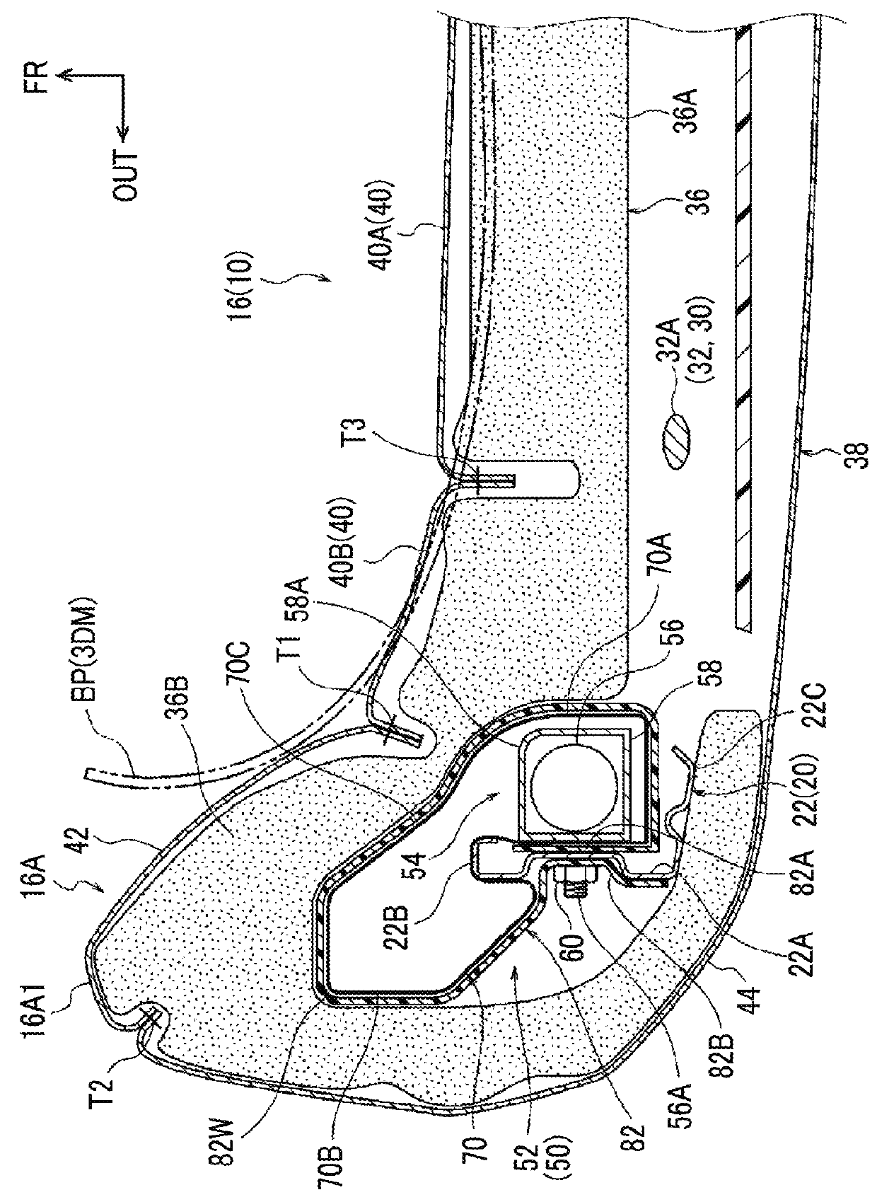 Vehicle seat with side airbag apparatus