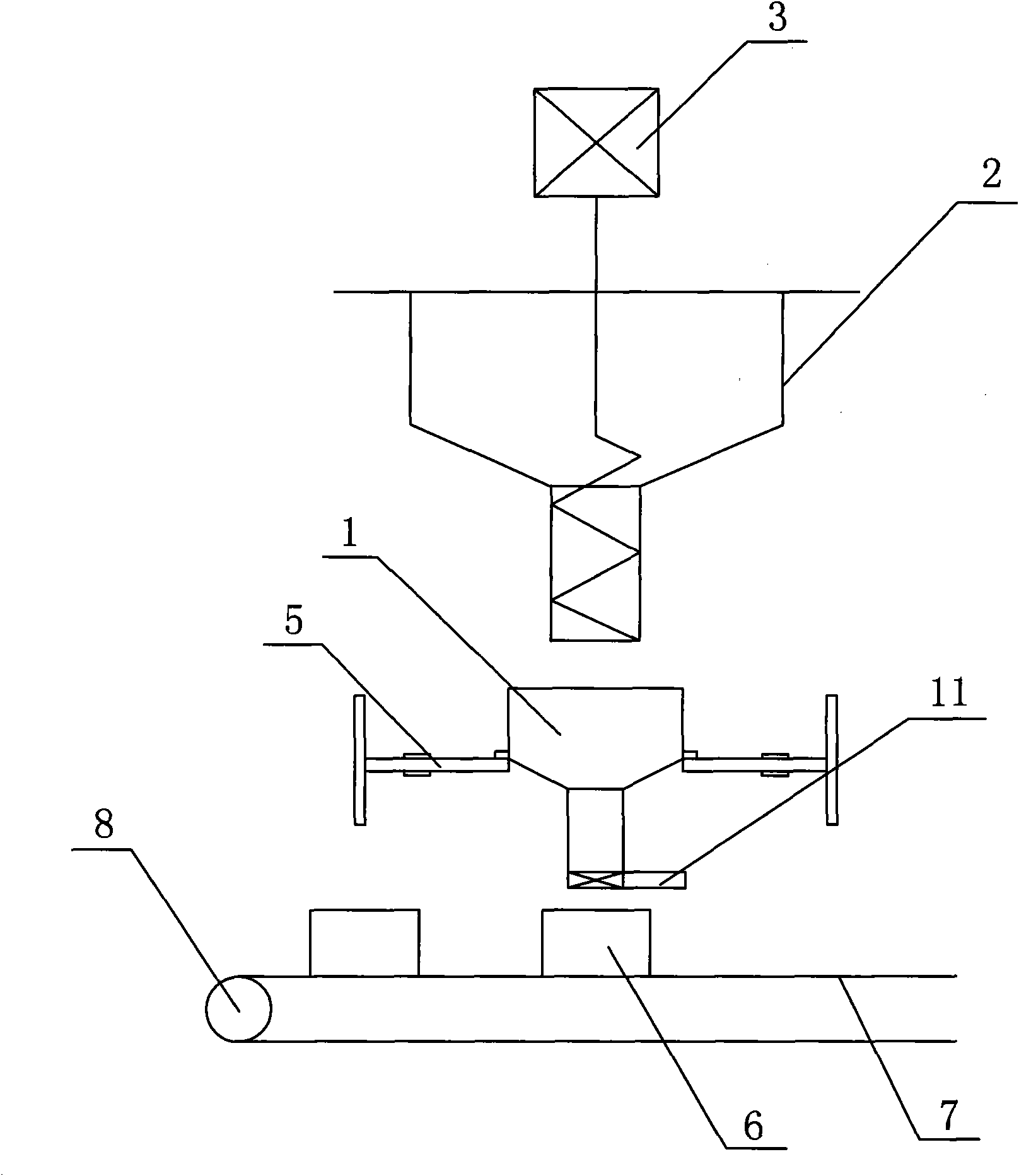 Control method for automatic weighting of metal powder