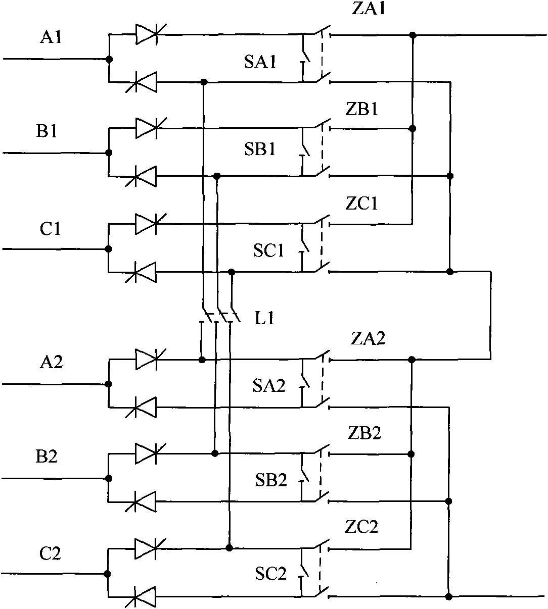 Reconstruction configuration method of thyristor controlled reactor (TCR) valve block