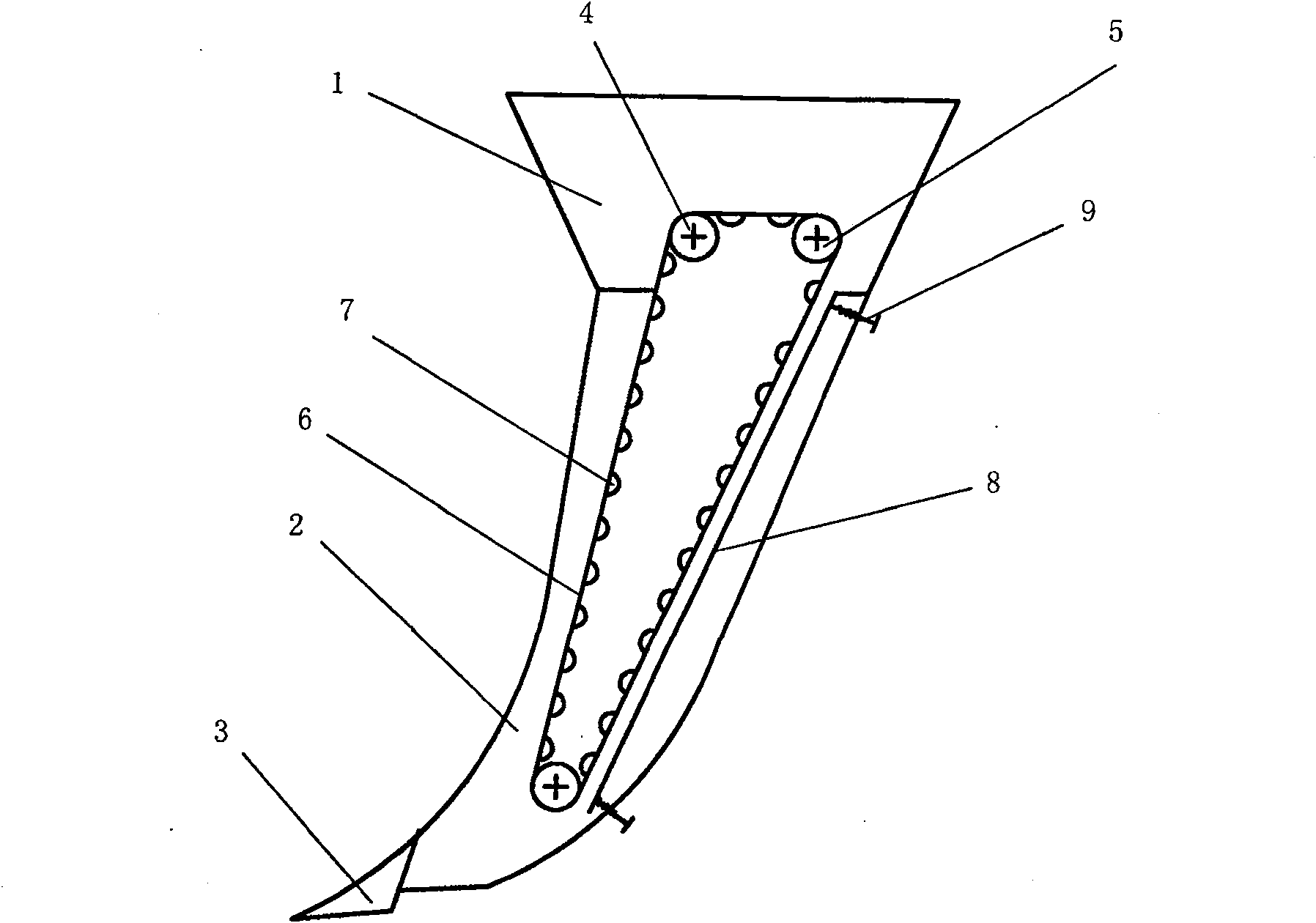 Belt type seeding device