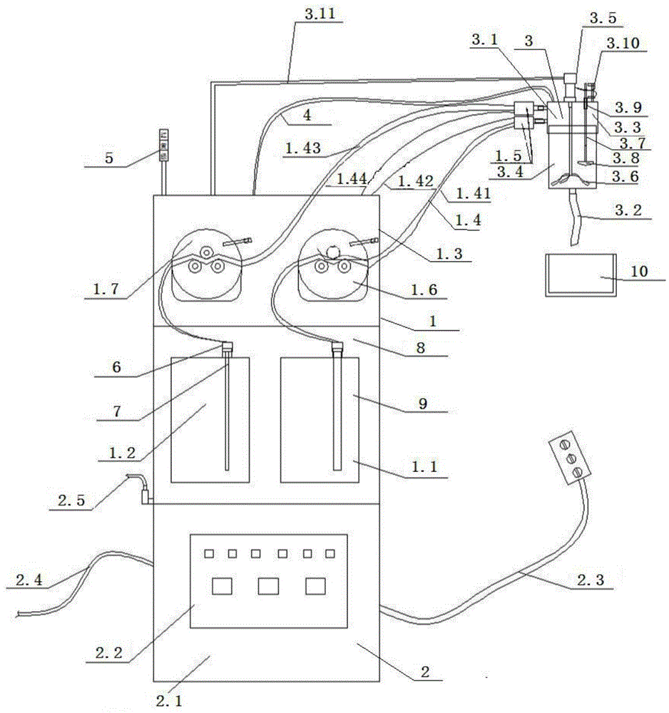 Glue feeding system with automatic glue proportioning function