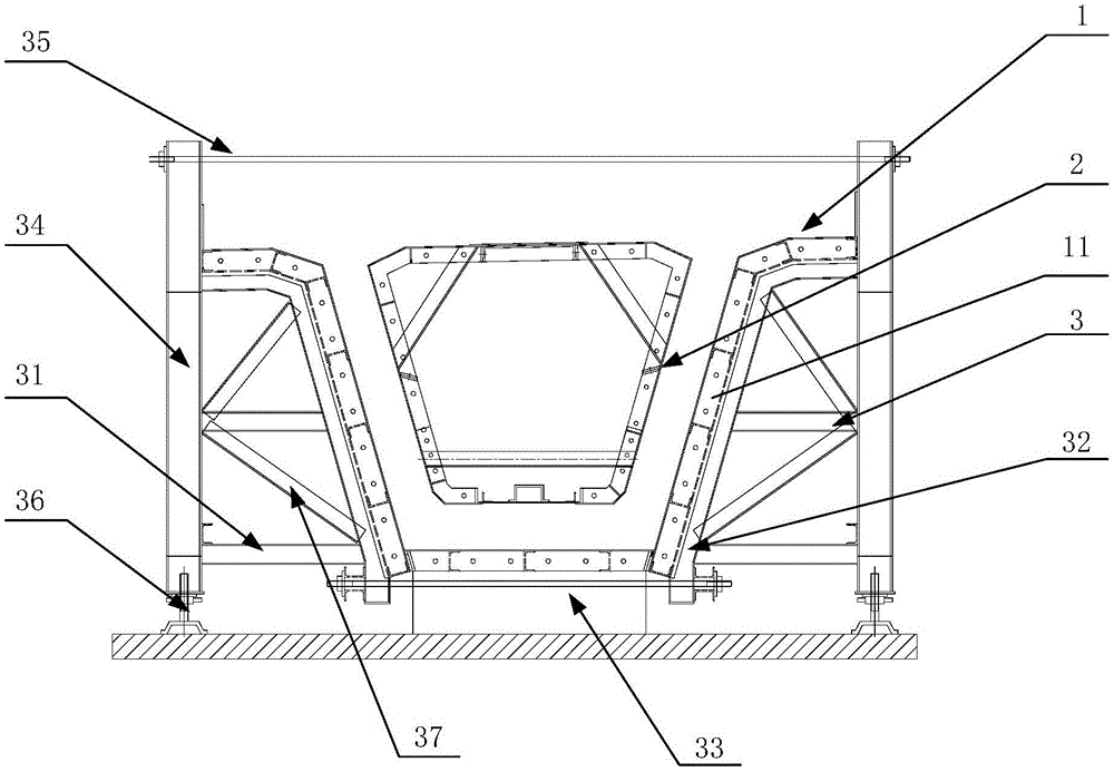 Formwork for prefabricated box girder