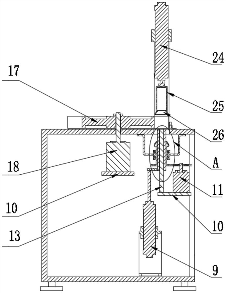 A commutator hook chamfering device