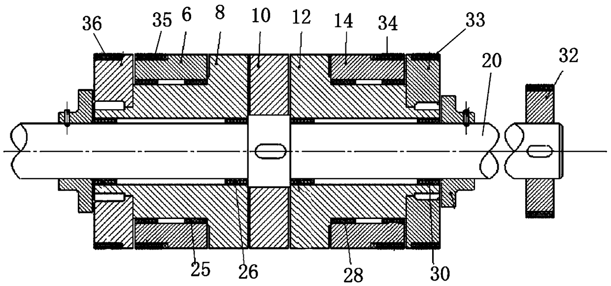 Method and device for regulating yarn linear density and blending ratio by five-component synchronous drafting