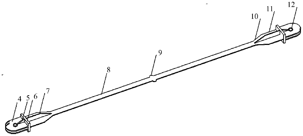 An assembled glulam constrained buckling-resistant energy-dissipating brace