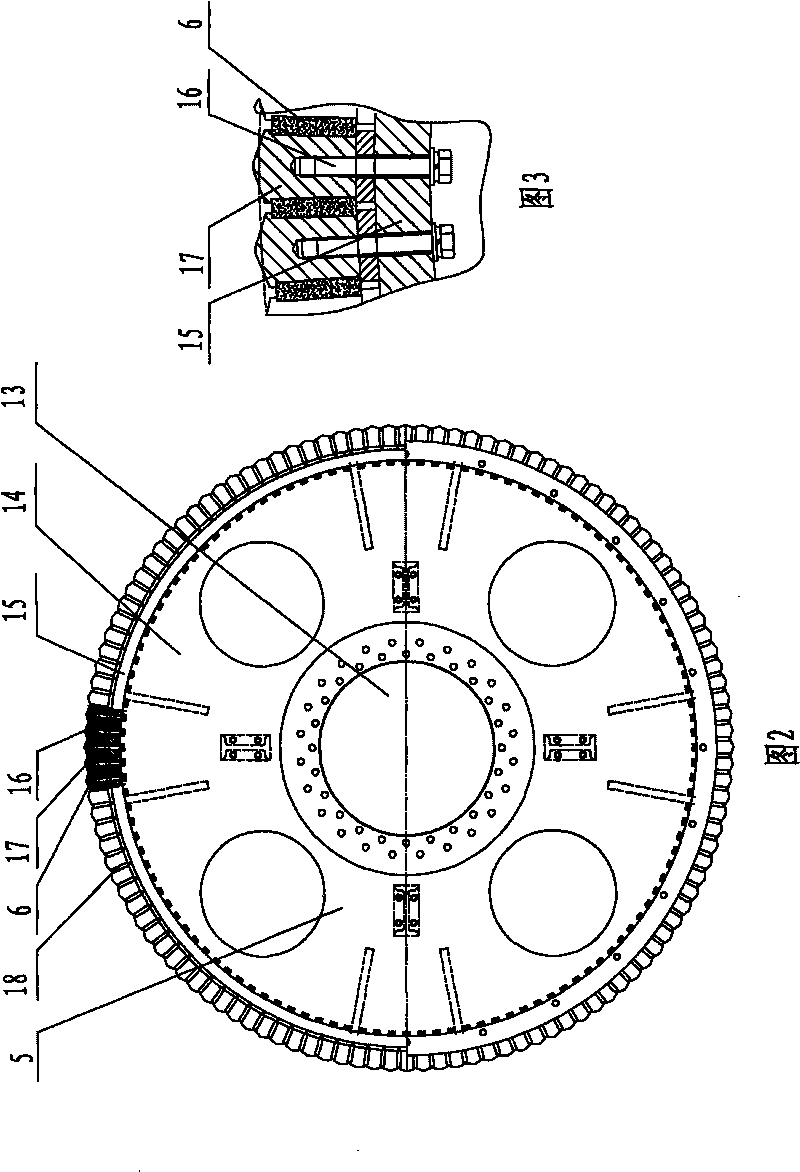 Direct-drive type permanent magnet synchronous motor dedicated to mine hoister