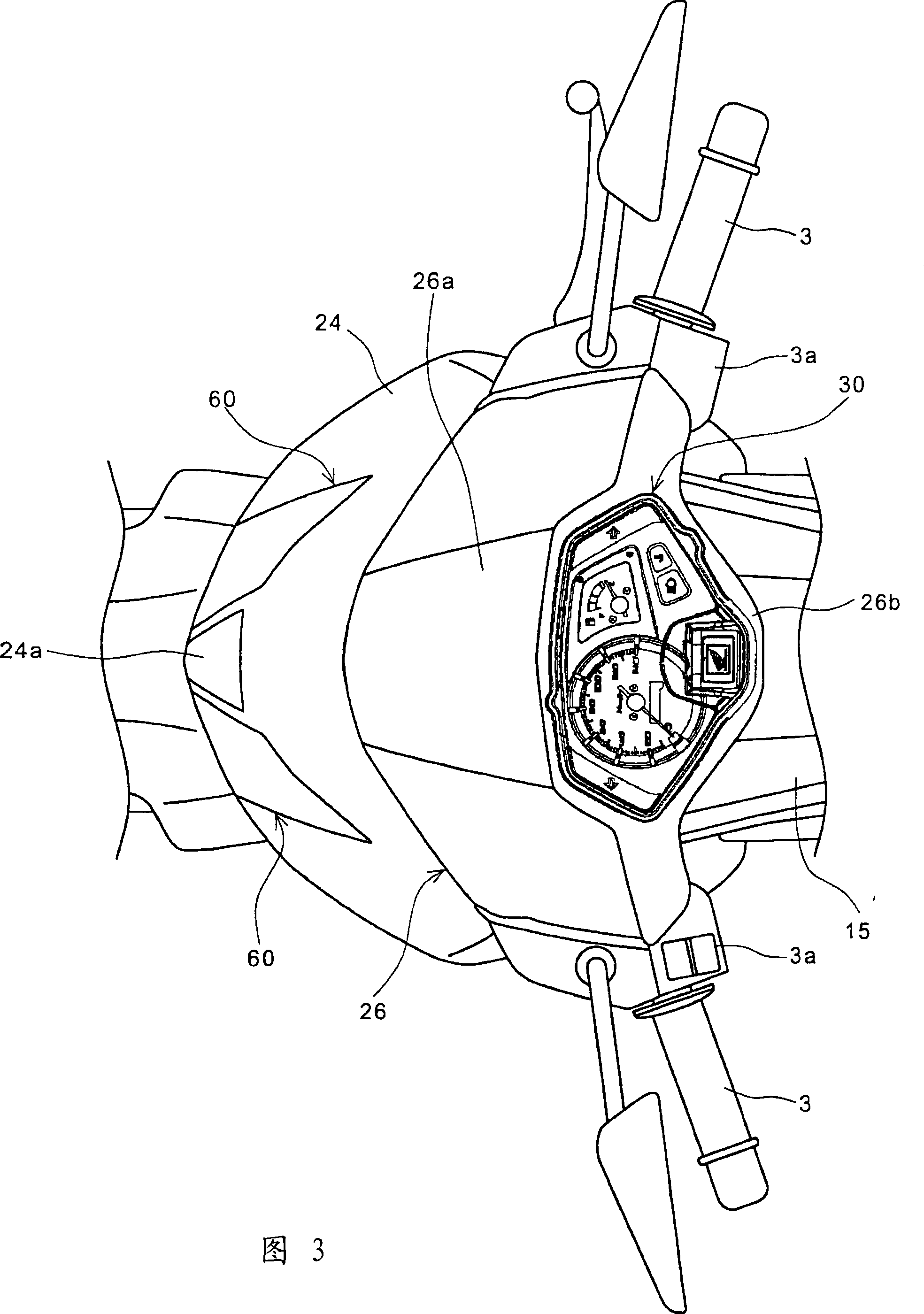 Meter displaying device