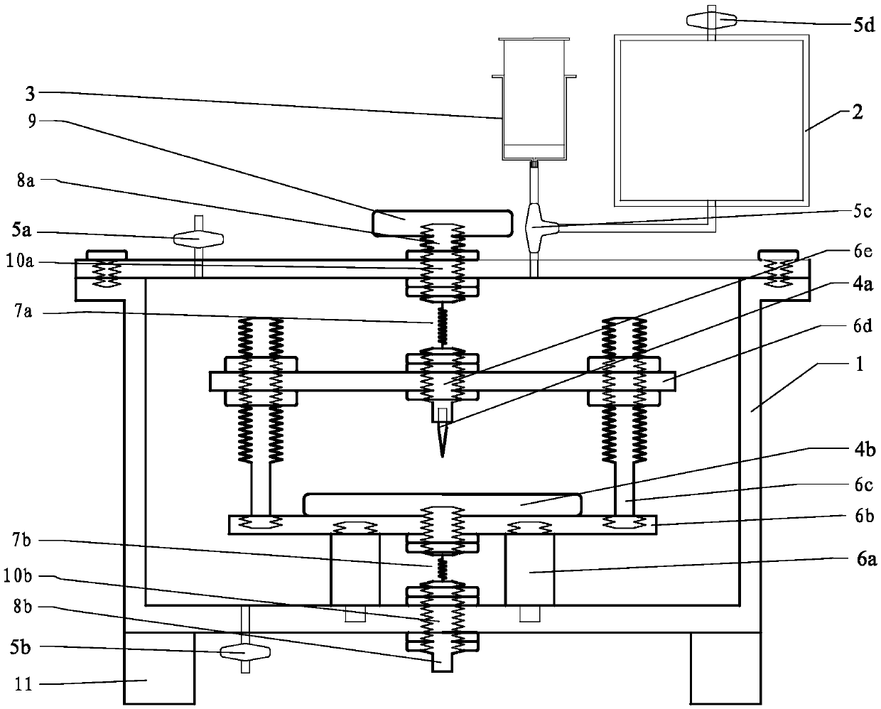 Transformer electrical fault gas simulation device