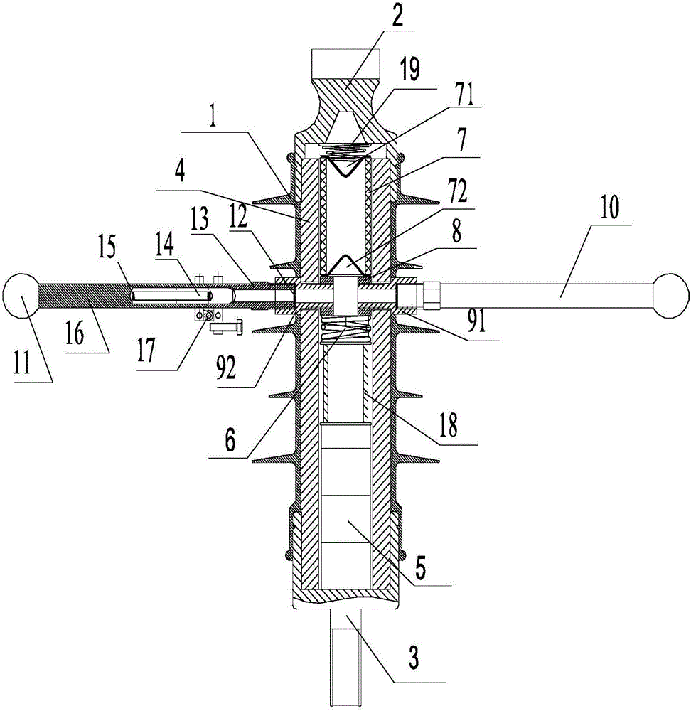 Lightning-proof, explosion-proof and disconnection-proof insulators