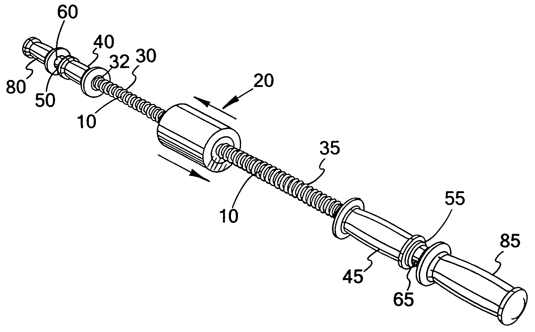 Reciprocating weight exercise apparatus