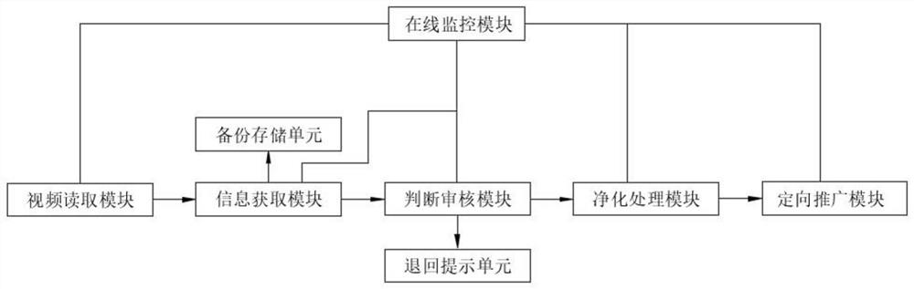 Monitoring method and system based on video propagation chain